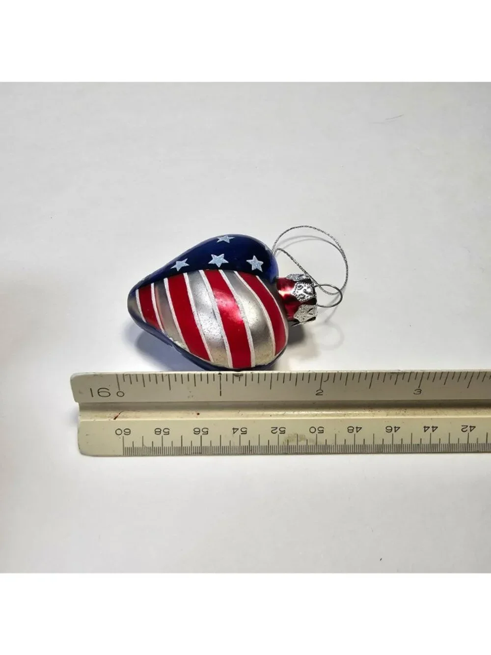 Lot of 4 Patriotic Heart USA Flag 2